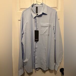 lululemon Commission long sleeve Men's Sky Blue Casual Shirt